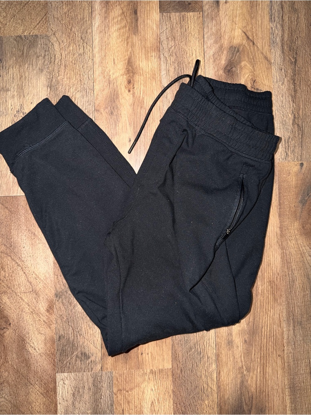 Jockey Black Zipper Jogger Sweatpants